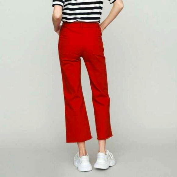 🎈Host Pick🎈Maje | Cropped High-rise Wide-leg Jeans - Picture 3 of 16